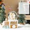 Glitzhome® 100mm Christmas Resin Musical Snowflakes Ginginerbread Family Train Waterglobe